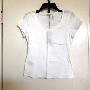 Max Studio Scoop Neck Tee NWT